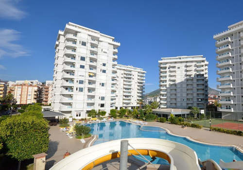 Элитная квартира на первой линии моря в Тосмур