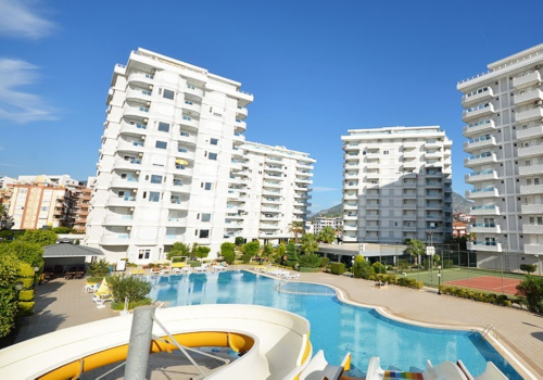 Элитная квартира на первой линии моря в Тосмур