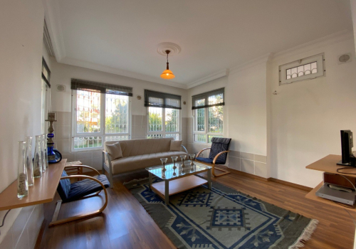 Seafront 2+1 Garden Floor Apartment for Sale in Oba